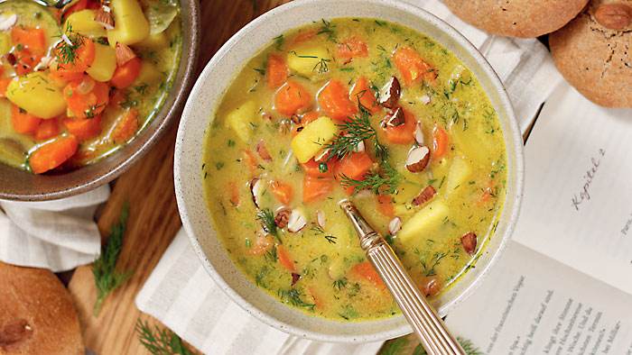 Rezept für Kartoffel-Karotten-Suppe