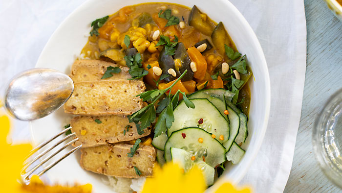Rezept für veganes Sommer-Curry