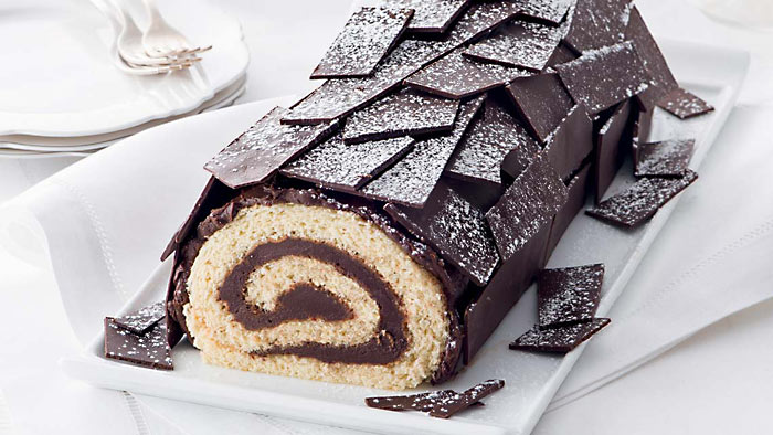 Rezept für »Bûche de Noël«