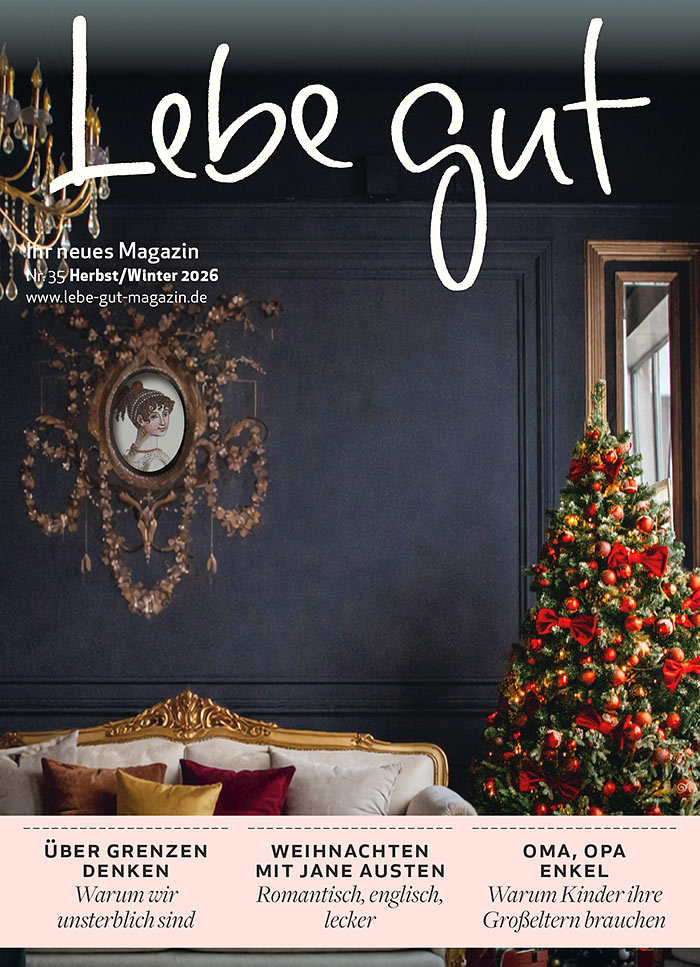 Hier können Sie das blätterbare PDF zur Ausgabe 35 öffnen Cover des Lebe-gut-Magazins Nr. 35 - Herbst 2026